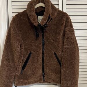 SAM. Brown Jacket with Black Details